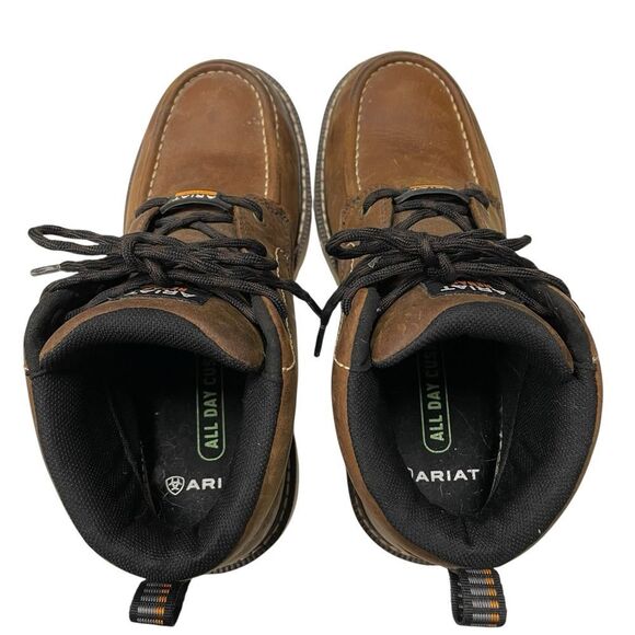 Ariat Rustic Brown Leather Boots - Picture 7 of 9